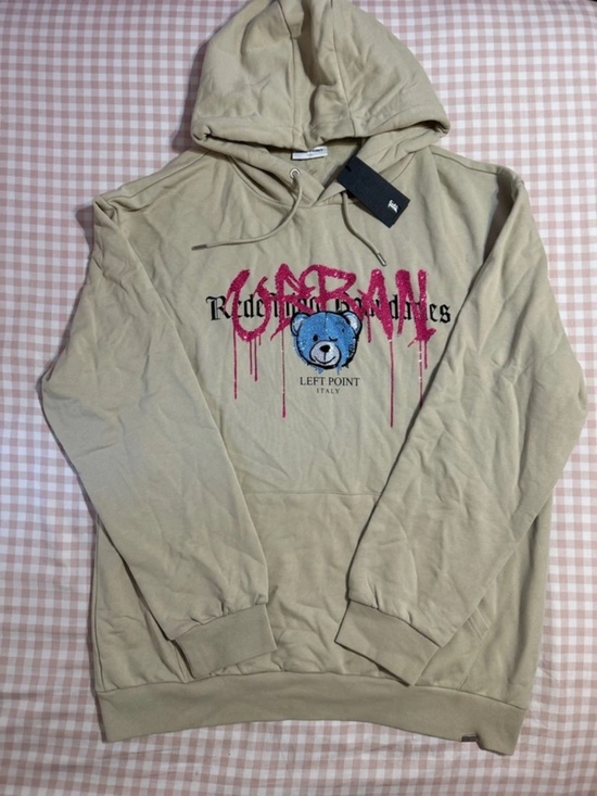 Left Point Italy Other - NWT Left Point Italy Y2K Designer Rhinestone Jeweled Urban Street Hoodie Sz. 3XL